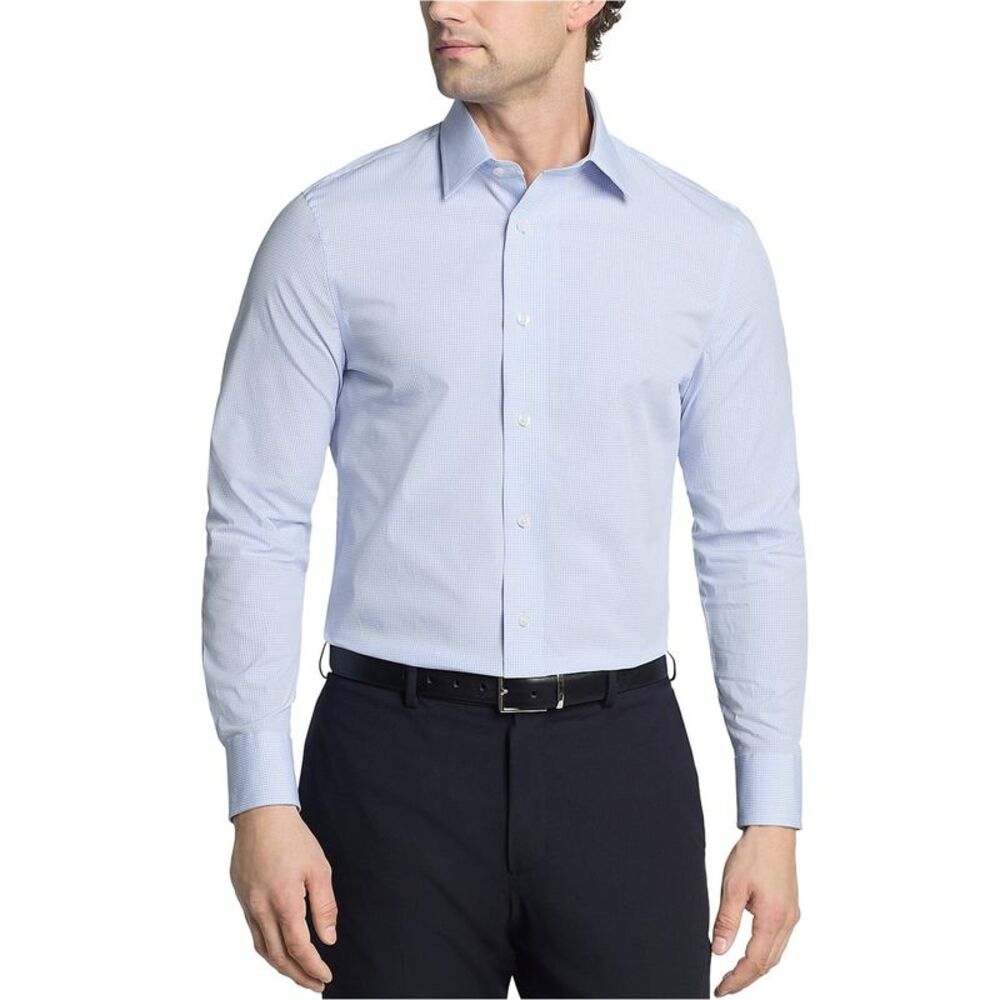 The Men's Store Mens Slim Fit Stretch Button Down Dress Shirt, NWT